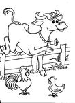 coloriage gratuit enfant Vaches