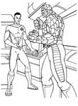 coloriage gratuit enfant 4 Fantatisques