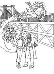 coloriage gratuit enfant 4 Fantatisques