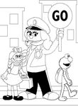 coloriage gratuit enfant 5 Rue Sesame