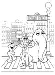 coloriage gratuit 5 Rue Sesame