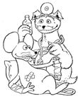 coloriage gratuit 5 Rue Sesame