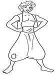 coloriage gratuit enfant Aladdin