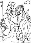 coloriage gratuit enfant Aladdin