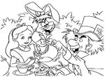 coloriage gratuit Alice