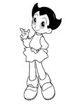 coloriage gratuit Astro Boy