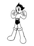 coloriage gratuit Astro Boy