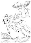 coloriage gratuit Bambi