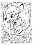 coloriage gratuit enfant Bambi