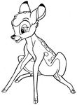 coloriage gratuit enfant Bambi