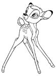 coloriage gratuit Bambi
