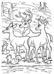 coloriage gratuit enfant Bambi