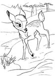 coloriage gratuit Bambi