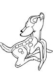 coloriage gratuit enfant Bambi