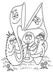 coloriage gratuit enfant Barbapapa