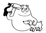 coloriage gratuit Barbapapa