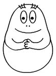 coloriage gratuit enfant Barbapapa