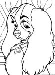 coloriage gratuit enfant Belle Clochard