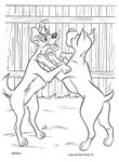 coloriage gratuit Belle Clochard