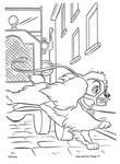 coloriage gratuit enfant Belle Clochard