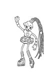 coloriage gratuit enfant Betty La Malice