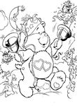 coloriage gratuit enfant Bisousnours