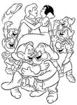 coloriage gratuit enfant Blancheneige