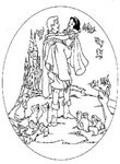 coloriage gratuit Blancheneige