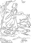 coloriage gratuit enfant Blancheneige