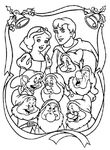 coloriage gratuit Blancheneige