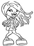 coloriage gratuit enfant Bratz