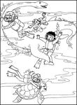 coloriage gratuit Bus Magique
