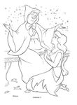 coloriage gratuit enfant Cendrillon