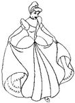 coloriage gratuit enfant Cendrillon