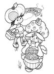 coloriage gratuit enfant Charlotte Aux Fraises