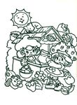 coloriage gratuit enfant Charlotte Aux Fraises