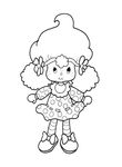 coloriage gratuit enfant Charlotte Aux Fraises