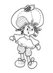 coloriage gratuit Charlotte Aux Fraises
