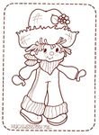 coloriage gratuit enfant Charlotte Aux Fraises