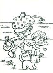 coloriage gratuit Charlotte Aux Fraises