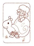 coloriage gratuit Charlotte Aux Fraises
