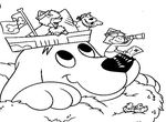 coloriage gratuit enfant Clifford