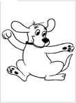 coloriage gratuit enfant Clifford