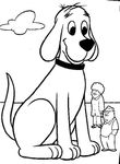 coloriage gratuit Clifford
