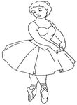coloriage gratuit Danseuses