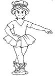 coloriage gratuit enfant Danseuses