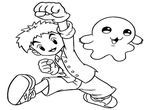 coloriage gratuit enfant Digimon