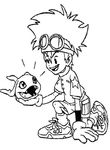 coloriage gratuit Digimon