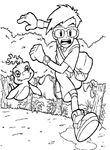coloriage gratuit enfant Digimon