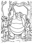coloriage gratuit enfant Excalibur